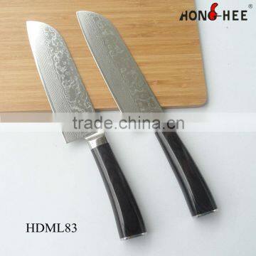 Pakka Wood Damascus Steel Kitchen Knife