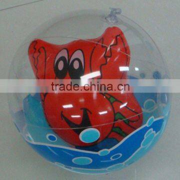 colorful animal inside ball inflatable smiley face beach balls