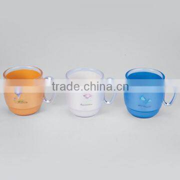 Plastic double wall cup without cover