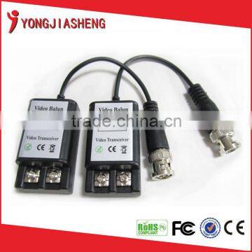 Twisted pair video balun for cctv manufacturer Push ping and BNC YJS-211(anti-static)