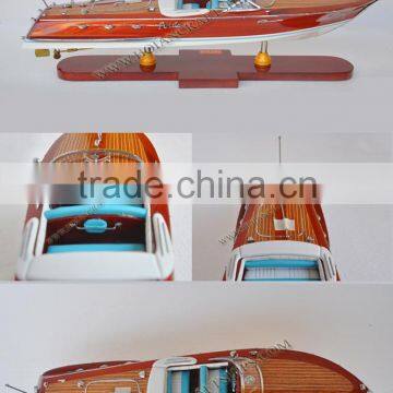 RIVA ARISTON SPEED BOAT, HOT DESIGN FROM VIETNAM - HANDCRAFTED WOODEN MODEL SHIP