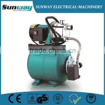 garden dewatering pump with tank