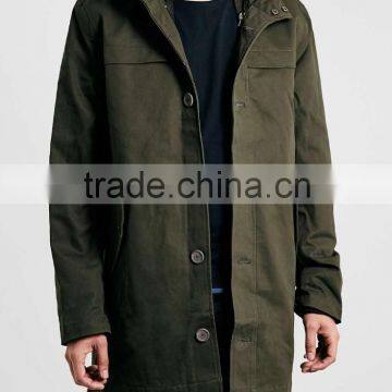 mens hooded Khaki Heavyweight Parka