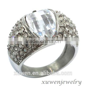 2016 high quality casting stainless steel cubic zirconia rings                        
                                                                                Supplier's Choice