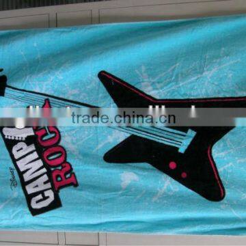 Reactive Printed Velour Beach Towel