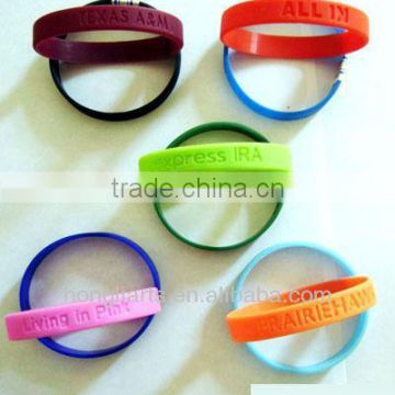 Promotional logo deboss Silicone band