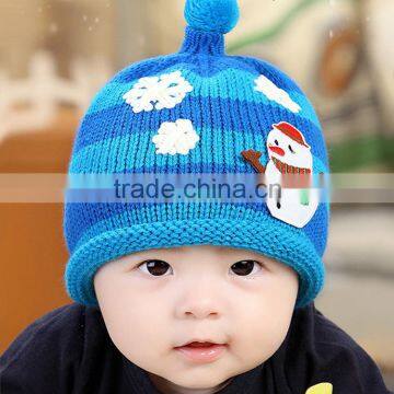 MZ3056 Baby Boys Winter snowman christmas earmuffs hat