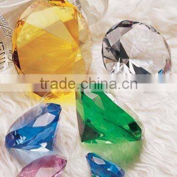 crystal paper weight,crystal craft, crystal gift,crystal diamond shape