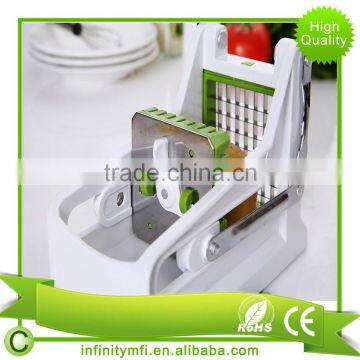 Amazon Hot Sale Potato Chipper, French Fry Cutter Vegetable Slicer Chopper - Stainless Steel photo-2