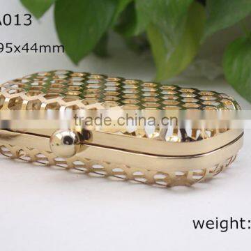 Fashion Metal Mesh Box Purse Frame & Fancy Hollow Clutch Party Handbag photo-4