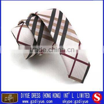 Wholesale Skinny Tie Mens Ties Scotland Checek Silk Necktie