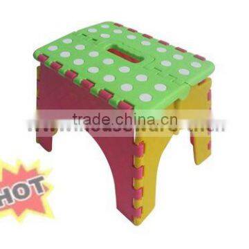 Portable plastic foldable stool