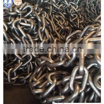 CCS certificate black painted studless link anchor chain with good quality