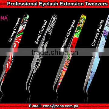 Custom Printed Classic & Volume Lash Tweezers Under Your Brand Name From ZONA -PAKISTAN