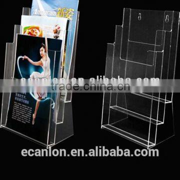 PMMA book stand book rack brochure holder