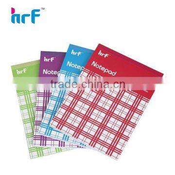 Grid cover notepad with logo printed