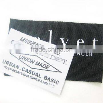 Chinese Factory Made 100% Cotton Washable Clothing Labels