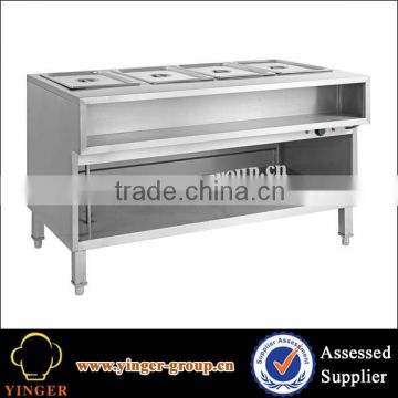 commercial freestanding electric bain marie machine with cabinet for sale