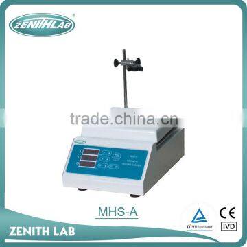 jiangsu zenith lab Ceramic magnetic stirrer MHS-A digital laboratory magnetic stirrer