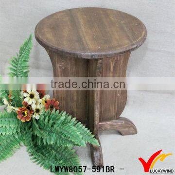 farmhouse vintage round solid antiques stool