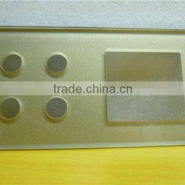 square and round Switch panel glass use for home appliance ultra clear glass