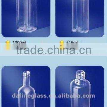 High Quality Screw Cap glass juice bottle /drinking bottle manufacturer