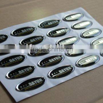 Dome pvc epoxy sticker with customize Logo