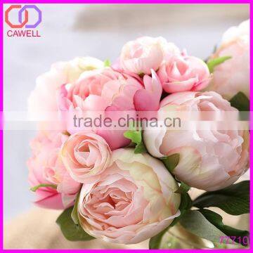 Yiwu Bulk Wholesale 12" Wedding Bridal Peony Silk Artificial Flowers photo-6