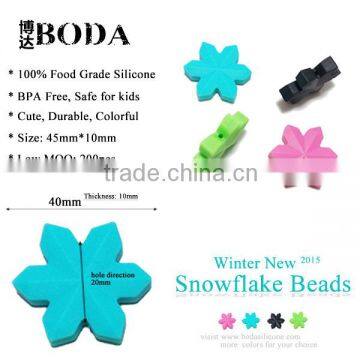 Factory Price Teething Necklace Silicone Beads With Low MOQ