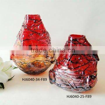 Decorative glass vase