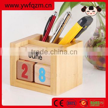 2016 new design custom wooden pen holder