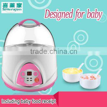 factory price adult baby high quality PP Plastic slow cooker ceremic pot include