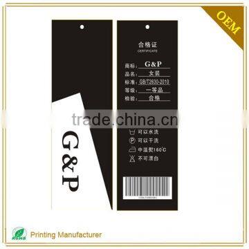 Wholesale High Quality Garment Care Tags Labels For Cloth