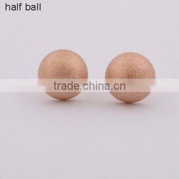 Hotsale Handmake Stainless Steel Rose Gold Ball Earrings