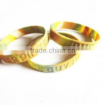 recycled silicone wristband,cool silicone wristband,dual layer silicone wristband