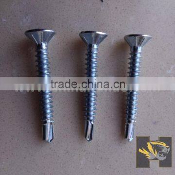 white countersunk head with ribs drill screw export Middle East Market