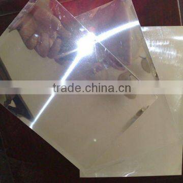 Top quality mirror finish aluminum sheet with plastic film