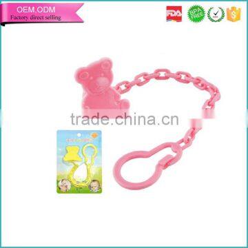 Lowest quotation baby products non toxic plastic soother clip