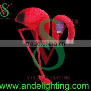 Red lighted acrylic flamingo led light for outdoor garden decoration lighting