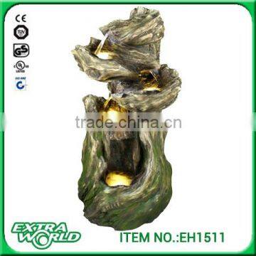 polyresin led light garden artificial tree waterfalls