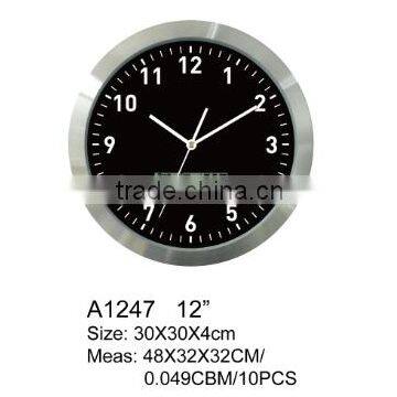 aluminium weather wall clock