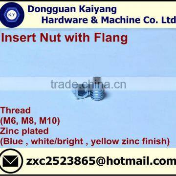 M6 Wood Insert Nut/ Insert Nut with flange
