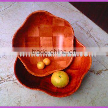 Wooden Salad Bowl,Sea Star Shape,Pentagon Salad Bowl