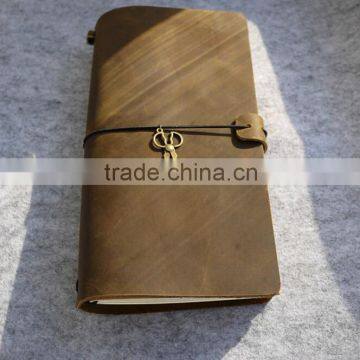 2015 Crazy horse leather handmade leather journals