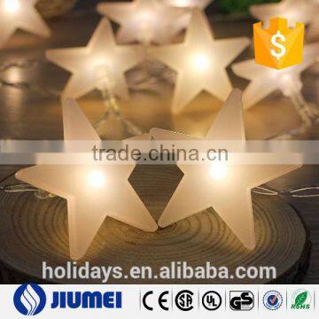 party fairy lights battery operated five-pointed star LED christmas string lights