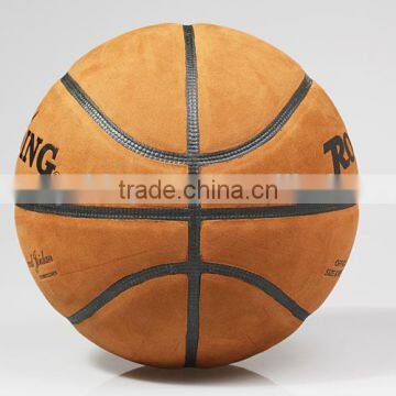 wholesale standard match quality real cow leather basketball