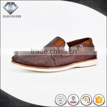 Light weight genuine leather driving italy men casual shoes