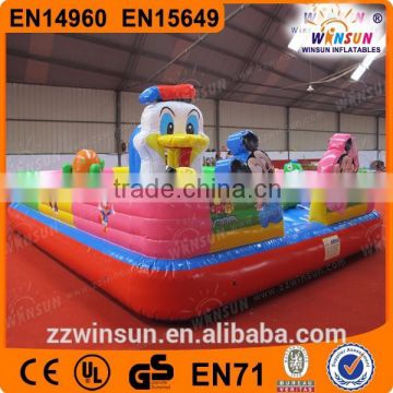 big fat bear animal cartoon inflatable fun city for commercial