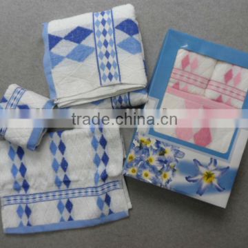 100% cotton baby gift towel set 3 IN 1, 100% COTTON HL5038A