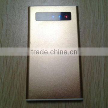 Recommendation! universal portable ultra thin power bank 4000mah aluminium alloy LED screen